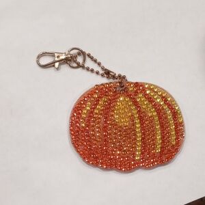 Sparkling Pumpkin Keychain